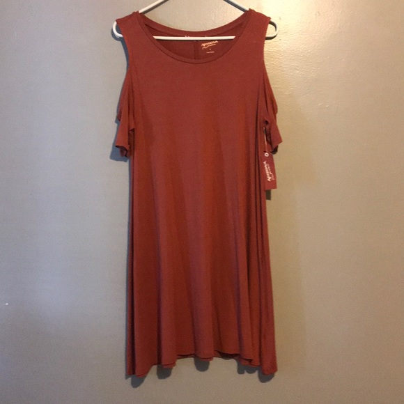 Arizona jeans pink  cold shoulder midi dress - Picture 2 of 7